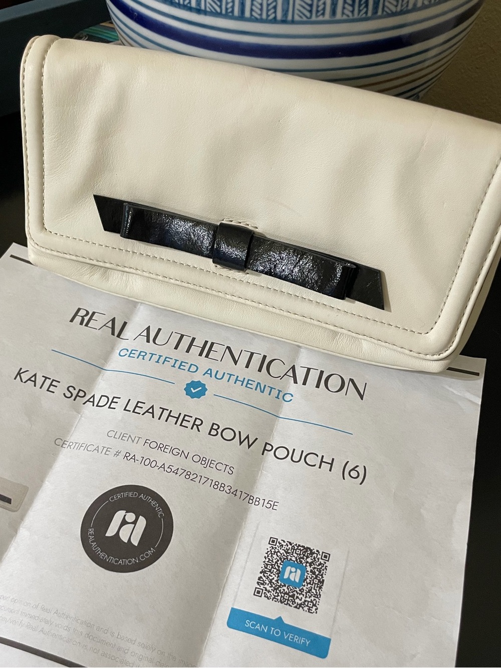 Kate Spade Chelsea Park Keira Leather Clutch